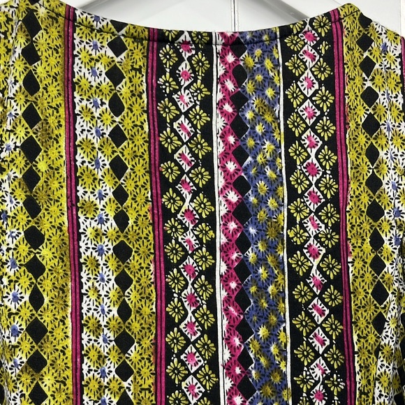 Anthropologie Meadow Rue Womens Top S Black  Multi-Print Quilted 100% Viscose - Picture 7 of 11